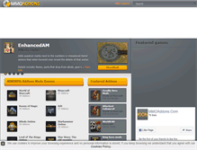 Tablet Screenshot of minecraft.mmoaddons.com
